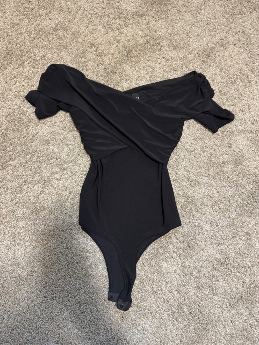 Small Women’s Windsor Black Off the should Bodysuit